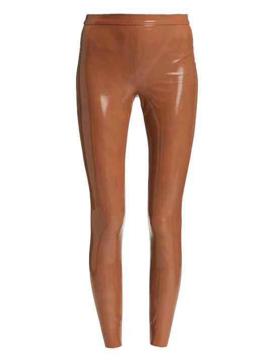 Alice + Olivia Maddox Vegan Latex Leggings Black 4 Alice + Olivia Maddox Vegan Latex Leggings Black - Image 4