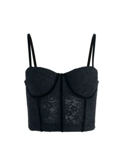 Alice + Olivia Lorette Bustier Crop Top