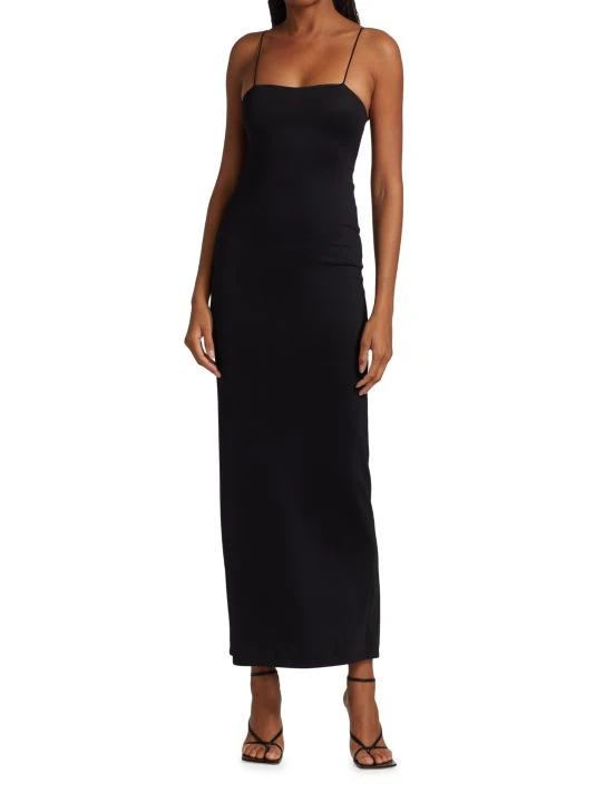 Alice + Olivia Nelle Back Cut-Out Maxi Dress Ocean Blue 2 Alice + Olivia Nelle Back Cut-Out Maxi Dress Ocean Blue - Image 2