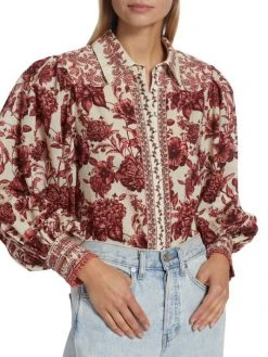 Alice + Olivia Tiffie Floral Blouse -Alice + Olivia Sales unnamed file 1588