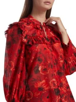 Alice + Olivia Bette Floral Silk & Cotton Blouse 12 Alice + Olivia Bette Floral Silk & Cotton Blouse -Alice + Olivia Sales unnamed file 1605