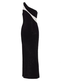 Alice + Olivia Mercedes One-Shoulder Dress