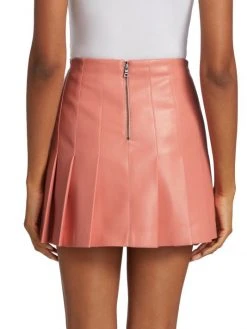 Alice + Olivia Carter Vegan Leather Pleated Miniskirt -Alice + Olivia Sales unnamed file 1646