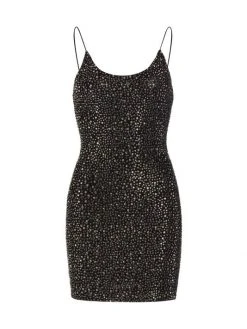 Alice + Olivia Nelle Metallic Minidress