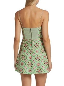 Alice + Olivia Lawrence Embroidered Minidress -Alice + Olivia Sales unnamed file 1674