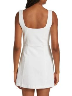 Alice + Olivia Thersa Zip-Front Denim Minidress -Alice + Olivia Sales unnamed file 1685