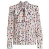 Alice + Olivia Jeannie Tieneck Silk Blouse
