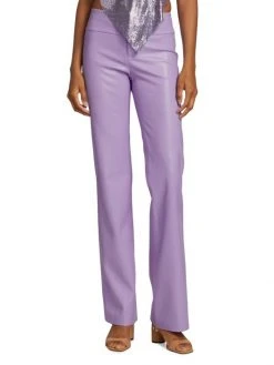 Alice + Olivia Oliva Vegan Leather Boot-Cut Trousers -Alice + Olivia Sales unnamed file 1697