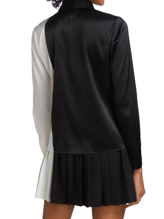 Alice + Olivia Willa Combo Silk Shirt 5 Alice + Olivia Willa Combo Silk Shirt - Image 5