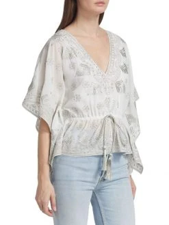 Alice + Olivia Sharita Embroidered Kaftan Top 10 Alice + Olivia Sharita Embroidered Kaftan Top -Alice + Olivia Sales unnamed file 177