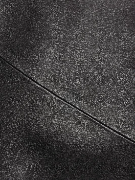 Alice + Olivia Harvey Open Leather Jacket Black 7 Alice + Olivia Harvey Open Leather Jacket Black - Image 7