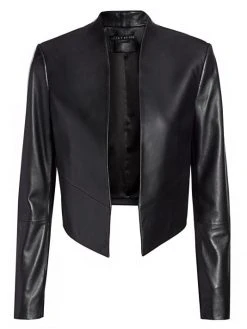 Alice + Olivia Harvey Open Leather Jacket Black 15 Alice + Olivia Harvey Open Leather Jacket Black -Alice + Olivia Sales unnamed file 1779