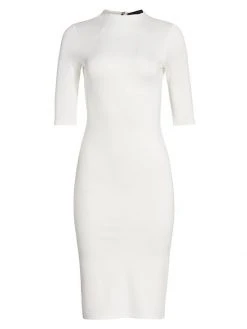 Alice + Olivia Delora Knit Bodycon Dress Black