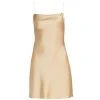 Alice + Olivia Harmony Draped Slip Mini Dress Nude