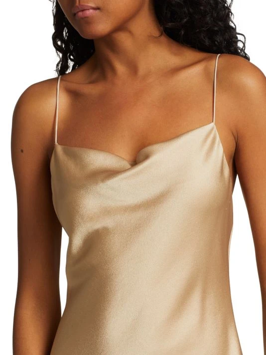 Alice + Olivia Harmony Draped Slip Mini Dress Nude 6 Alice + Olivia Harmony Draped Slip Mini Dress Nude - Image 6