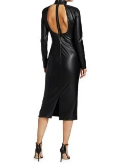 Alice + Olivia Delora Vegan Leather Bodycon Midi Dress 10 Alice + Olivia Delora Vegan Leather Bodycon Midi Dress -Alice + Olivia Sales unnamed file 1814