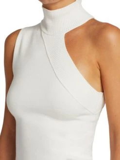 Alice + Olivia Kiki Multi-Stitch Cutout Tank Top Black -Alice + Olivia Sales unnamed file 1834