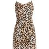 Alice + Olivia Harmony Leopard Draped Slip Mini Dress