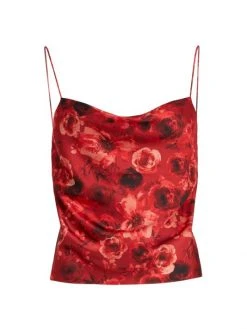 Alice + Olivia Harmon Satin Camisole