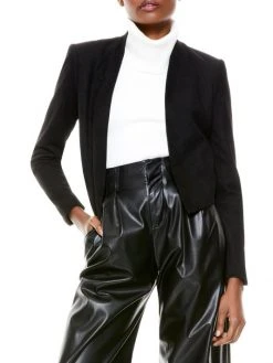 Alice + Olivia Harvey Suede Combo Jacket -Alice + Olivia Sales unnamed file 1890