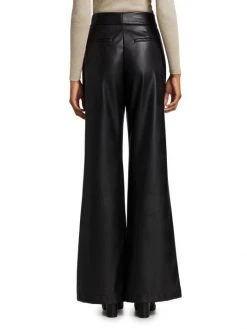 Alice + Olivia Dylan Vegan Leather Wide-Leg Pants 10 Alice + Olivia Dylan Vegan Leather Wide-Leg Pants -Alice + Olivia Sales unnamed file 1898