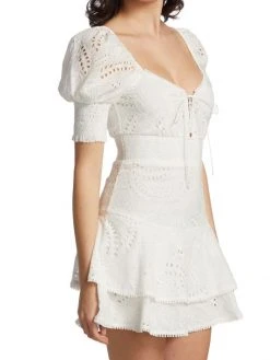 Alice + Olivia Crawford Eyelet Minidress -Alice + Olivia Sales unnamed file 19