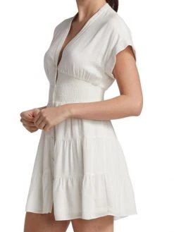 Alice + Olivia Keela Smocked Waist Minidress -Alice + Olivia Sales unnamed file 1930