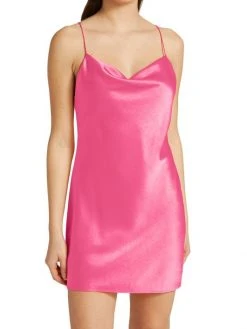 Alice + Olivia Harmony Satin Cowlneck Minidress -Alice + Olivia Sales unnamed file 1951