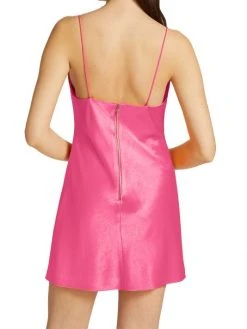 Alice + Olivia Harmony Satin Cowlneck Minidress -Alice + Olivia Sales unnamed file 1953