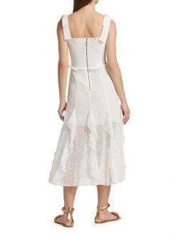 Alice + Olivia Jocelyn Eyelet Cotton Midi-Dress 11 Alice + Olivia Jocelyn Eyelet Cotton Midi-Dress -Alice + Olivia Sales unnamed file 1974