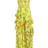Alice + Olivia Jocelyn Tiered Ruffle Maxi Dress