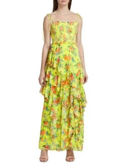 Alice + Olivia Jocelyn Tiered Ruffle Maxi Dress -Alice + Olivia Sales unnamed file 1979