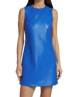 Alice + Olivia Coley Faux Leather A-Line Dress 9 Alice + Olivia Coley Faux Leather A-Line Dress -Alice + Olivia Sales unnamed file 1993
