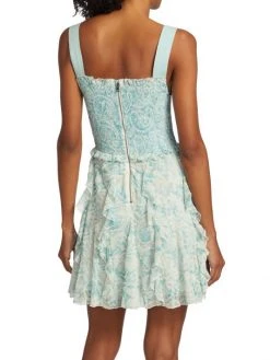 Alice + Olivia Jocelyn Floral Smocked Cotton Ruffle Minidress -Alice + Olivia Sales unnamed file 2009
