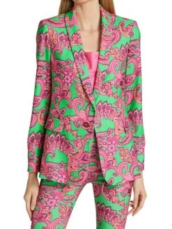 Alice + Olivia Macey Paisley Stretch Blazer -Alice + Olivia Sales unnamed file 2014