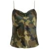 Alice + Olivia Harmon Camo Drapey Slip Tank Top