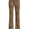 Alice + Olivia Olivia Leopard Low-Rise Stretch Bootcut Pants