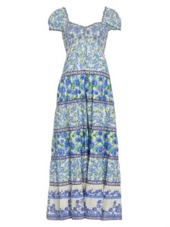 Alice + Olivia Rosalyn Tiered Maxi Dress