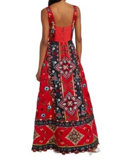 Alice + Olivia Pam Embroidered Satin Maxi Dress 11 Alice + Olivia Pam Embroidered Satin Maxi Dress -Alice + Olivia Sales unnamed file 2106