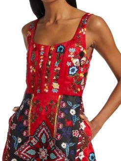 Alice + Olivia Pam Embroidered Satin Maxi Dress 12 Alice + Olivia Pam Embroidered Satin Maxi Dress -Alice + Olivia Sales unnamed file 2107