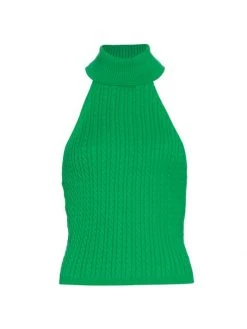 Alice + Olivia Ike Cable-Knit Turtleneck Top