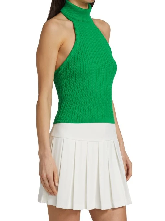 Alice + Olivia Ike Cable-Knit Turtleneck Top 4 Alice + Olivia Ike Cable-Knit Turtleneck Top - Image 4