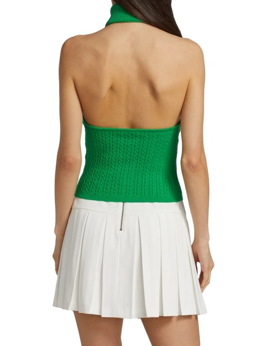 Alice + Olivia Ike Cable-Knit Turtleneck Top 5 Alice + Olivia Ike Cable-Knit Turtleneck Top - Image 5