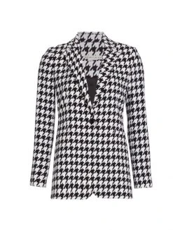 Alice + Olivia Breann Checkered Blazer