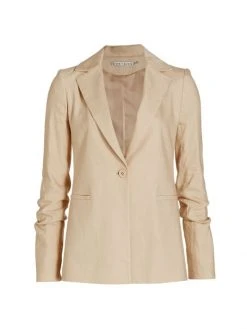 Alice + Olivia Pailey Single-Breasted Blazer Ocean Blue -Alice + Olivia Sales unnamed file 219
