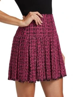 Alice + Olivia Emilie Box-Pleat Mini Skirt -Alice + Olivia Sales unnamed file 2190