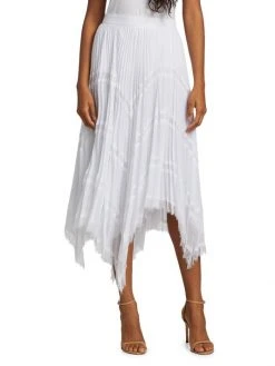 Alice + Olivia Katz Asymmetrical Pleated Midi Skirt -Alice + Olivia Sales unnamed file 2203