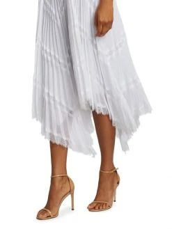 Alice + Olivia Katz Asymmetrical Pleated Midi Skirt -Alice + Olivia Sales unnamed file 2206