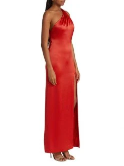 Alice + Olivia Paulette Satin One-Shoulder Gown -Alice + Olivia Sales unnamed file 2224