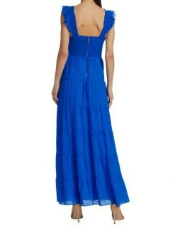 Alice + Olivia Kizzie Smocked Chiffon Dress -Alice + Olivia Sales unnamed file 2232